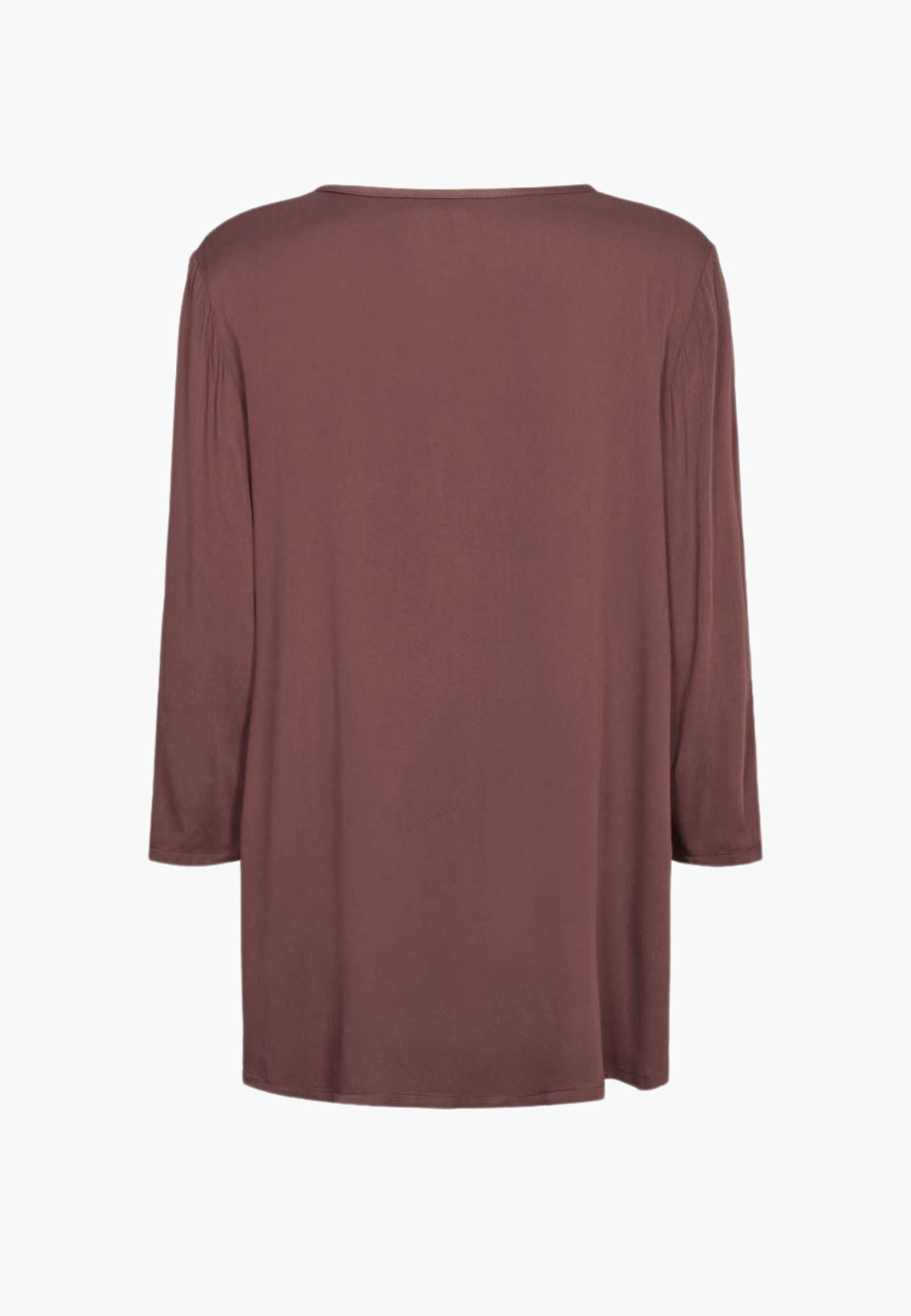 LAURIE Ritz Tunic - 3/4 Sleeves Relaxed 68000 Dark Plum