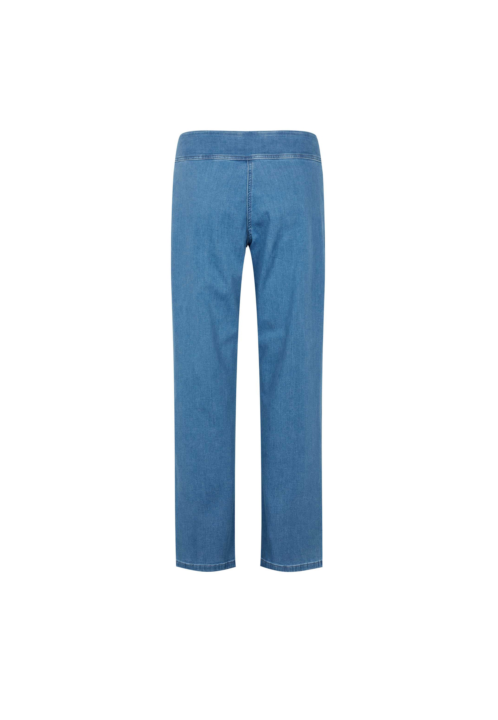 LAURIE  Thea Straight - Medium Length Trousers STRAIGHT 49350 Light Blue Denim