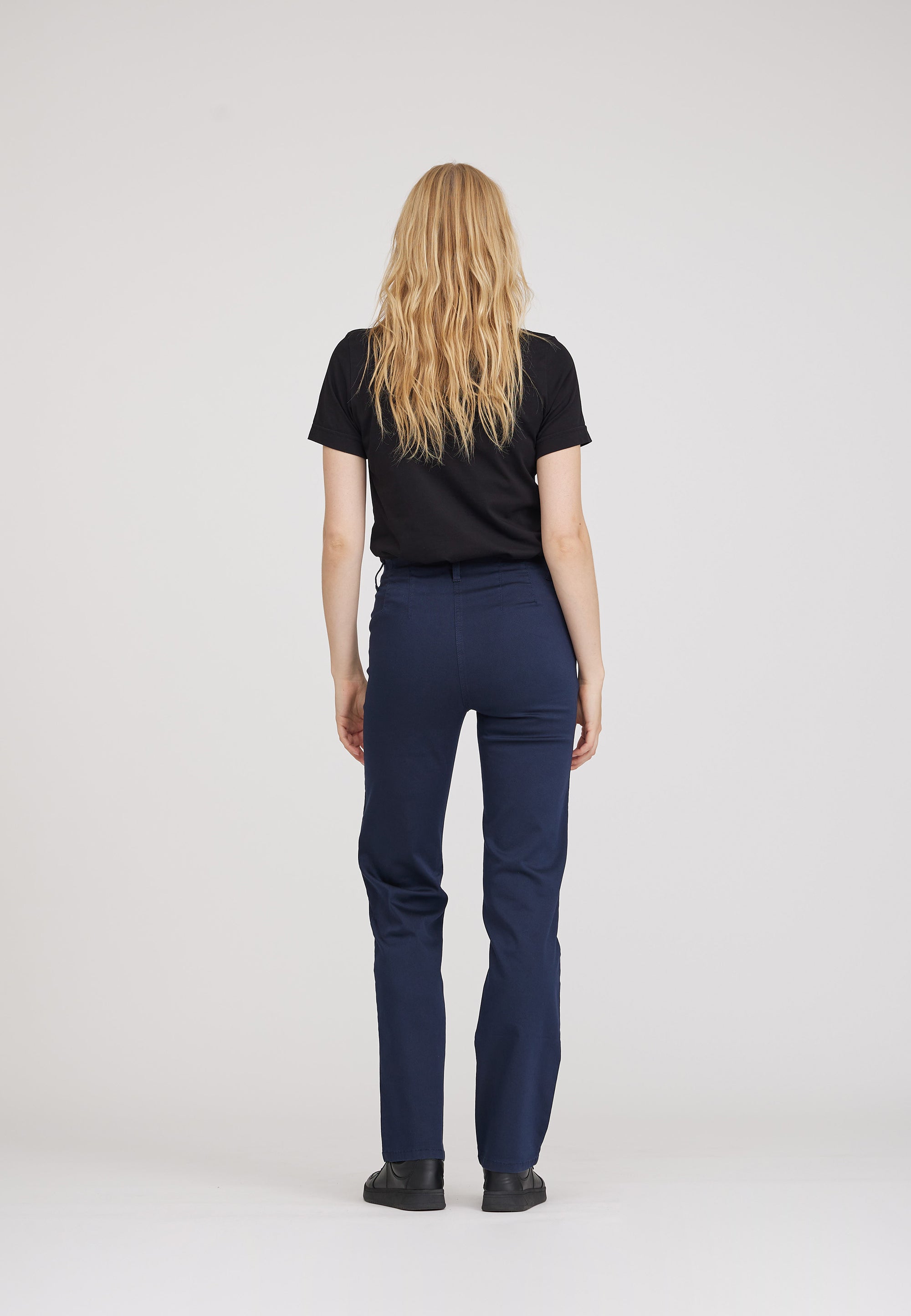 LAURIE  Tracy Straight - Medium Length Trousers STRAIGHT 49000 Navy