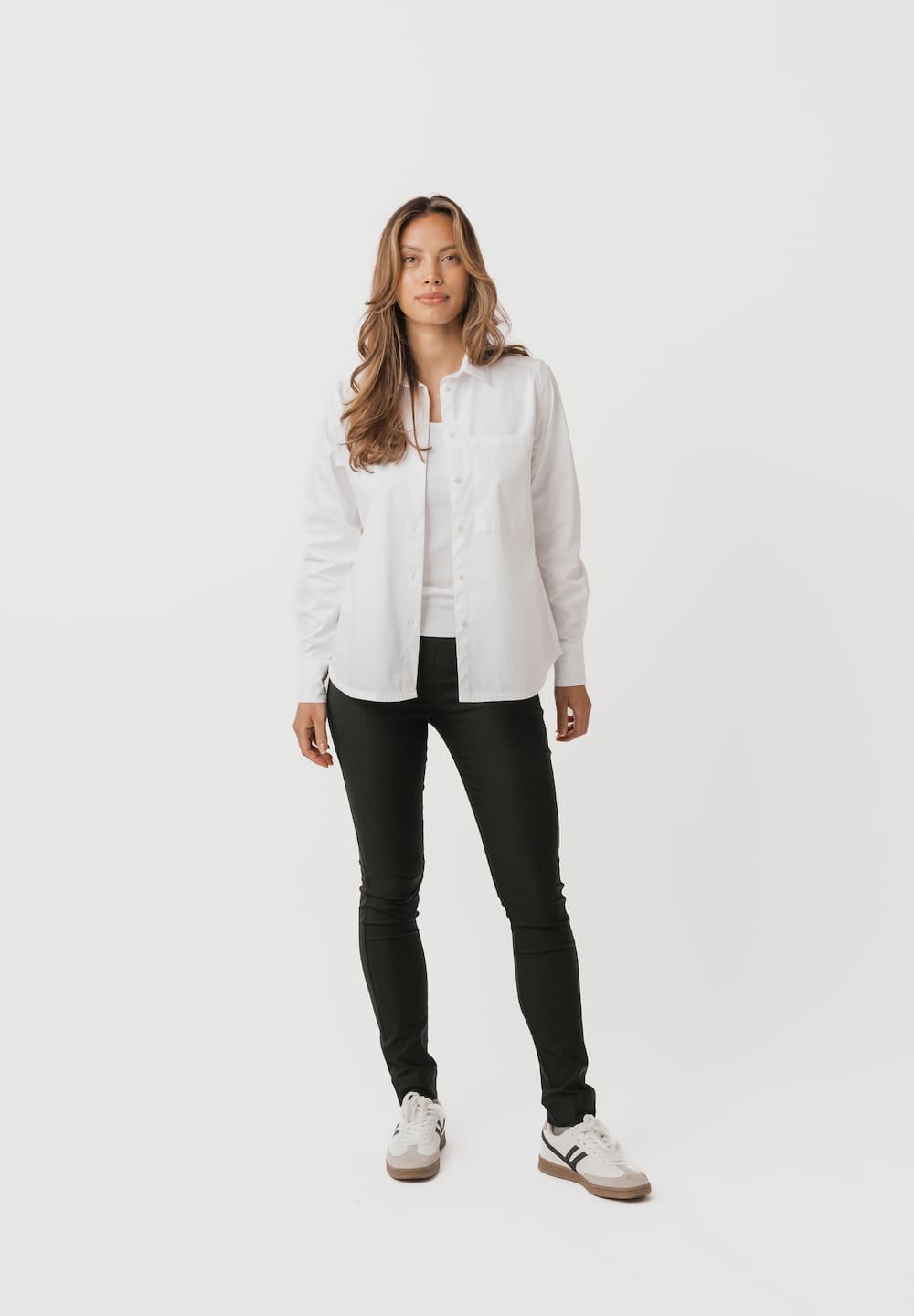 LAURIE  Vicky Slim - Medium Length Trousers SLIM 99970 Black